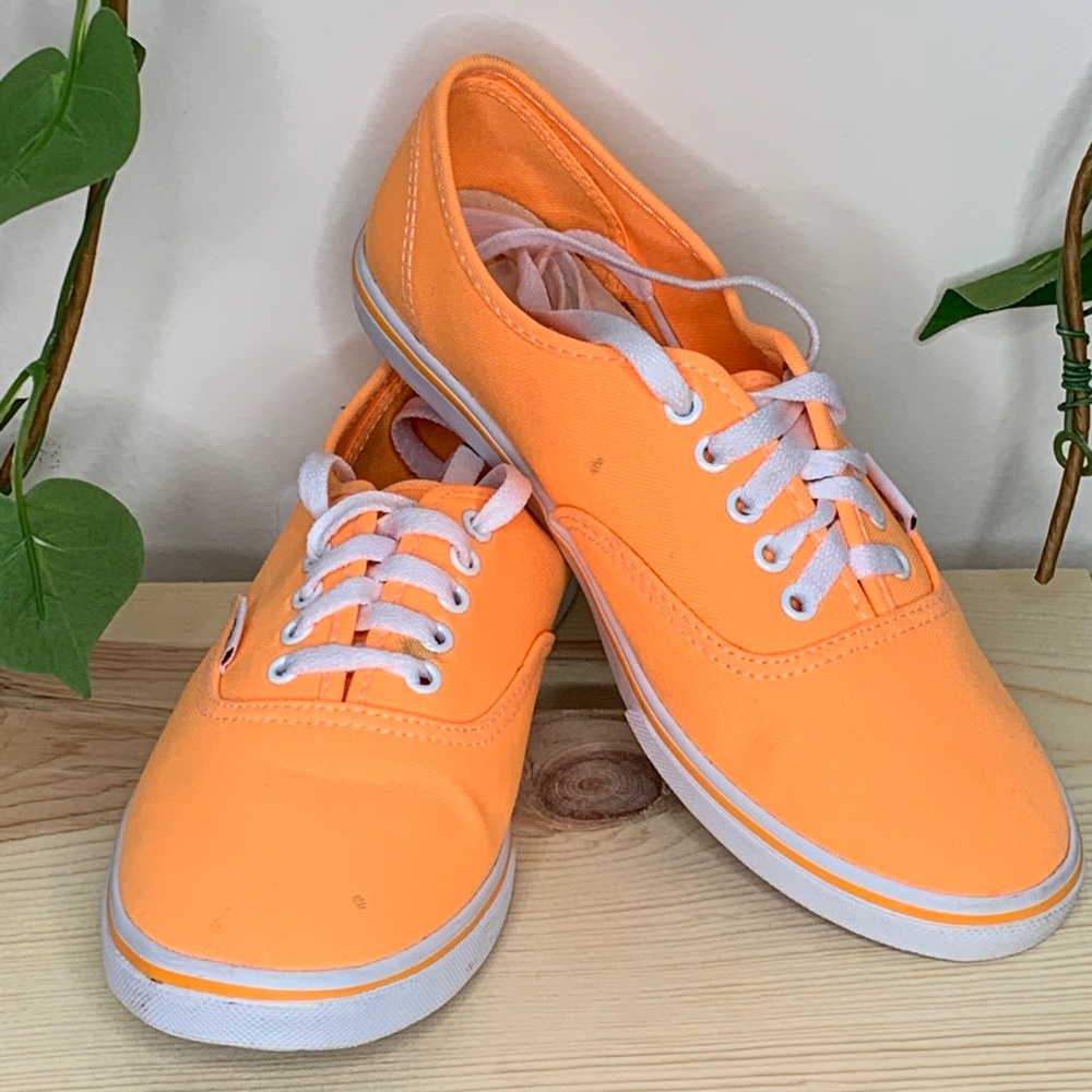 Bright orange Vans